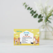 Visitekaartje Pet and Home Sitting Service (Staand voorkant)