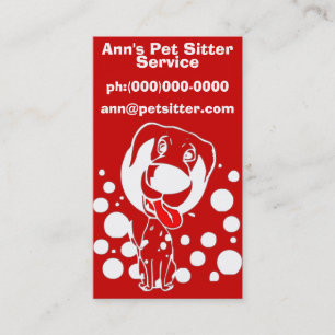 Visitekaartje Pet Sitter Service