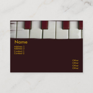 Visitekaartje Piano Keys