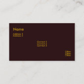 Visitekaartje Piano Keys (Achterkant)