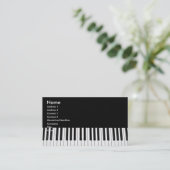 Visitekaartje Piano Keys (Staand voorkant)