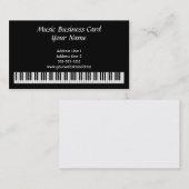 Visitekaartje Piano Keys (Voorkant / Achterkant)