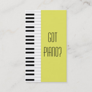 Visitekaartje Piano-leraar