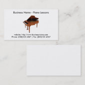 Visitekaartje: Piano Lessons Visitekaartje (Voorkant / Achterkant)