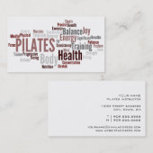 Visitekaartje PILATES Instructor (Voorkant / Achterkant)