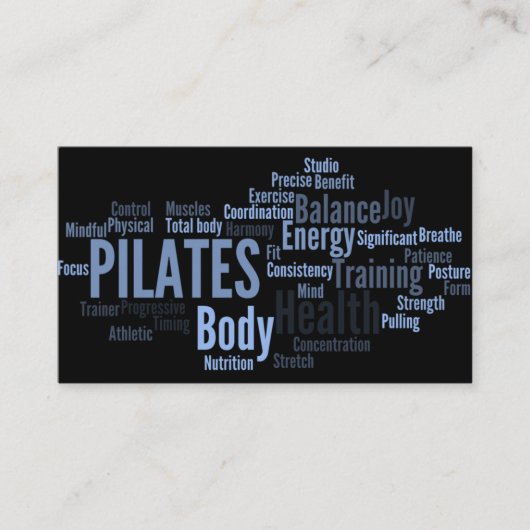 Visitekaartje PILATES Instructor (Voorkant)