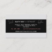 Visitekaartje Pinstripe Stylist (Achterkant)