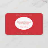 visitekaartje pizza restaurant (Achterkant)