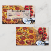 visitekaartje Pizza Restaurant (Voorkant / Achterkant)