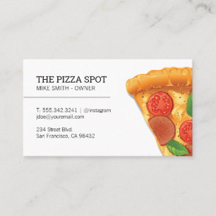Visitekaartje pizzapunt