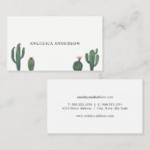 Visitekaartje Planten woestijnCactus (Voorkant / Achterkant)