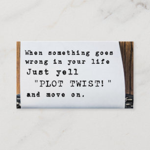 visitekaartje "Plot Twist"