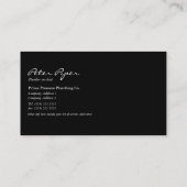 Visitekaartje Plumber Plumbing Service (Achterkant)