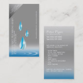 Visitekaartje Plumber Plumbing Service Droplets (Voorkant / Achterkant)