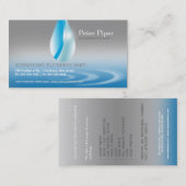 Visitekaartje Plumber Plumbing Service Droplets (Voorkant / Achterkant)