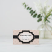 Visitekaartje Polka Dot en Flowers (Staand voorkant)