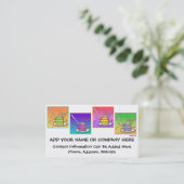 visitekaartje - Pop art Cake (Staand voorkant)