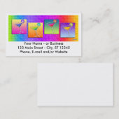 visitekaartje - Pop Art Margaritas (Voorkant / Achterkant)