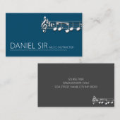 Visitekaartje Professional Music-instructeur (Voorkant / Achterkant)