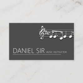Visitekaartje Professional Music-instructeur