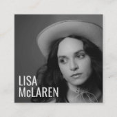 Visitekaartje - Professionele foto en QR-code (Voorkant)