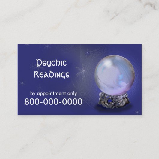 VISITEKAARTJE PSYCHIC Readingen (Voorkant)
