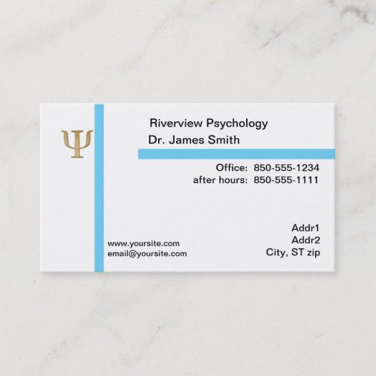 Visitekaartje psycholoog (Voorkant)