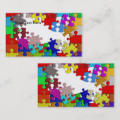 Visitekaartje puzzelstukjes (Voorkant / Achterkant)