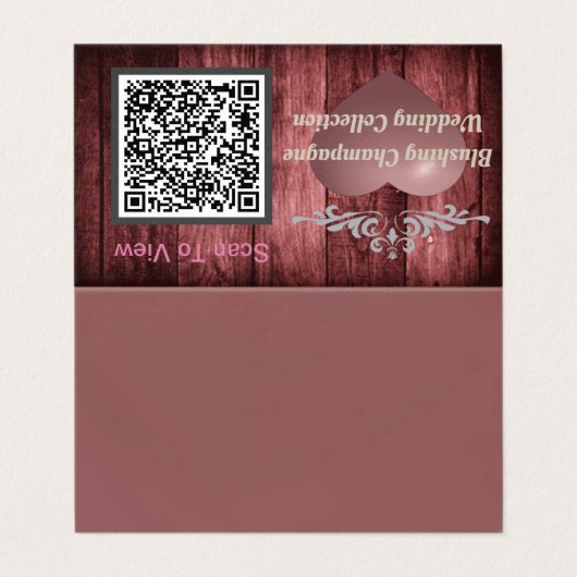Visitekaartje QR-code (Buitenkant ongevouwen)
