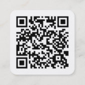 Visitekaartje QR-code vierkant (Achterkant)