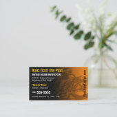 Visitekaartje  racemotorfietsen (Staand voorkant)