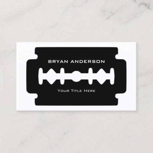 Visitekaartje Razor Blade (Voorkant)