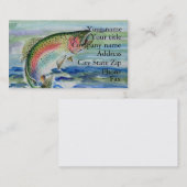 Visitekaartje regenboogforel (Voorkant / Achterkant)