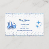 Visitekaartje  reinigingsdienst (Achterkant)