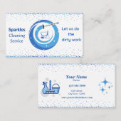 Visitekaartje  reinigingsdienst (Voorkant / Achterkant)