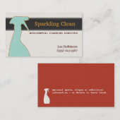 Visitekaartje reinigingsdiensten (Voorkant / Achterkant)