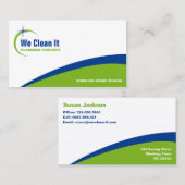 Visitekaartje reinigingsservice (Voorkant / Achterkant)