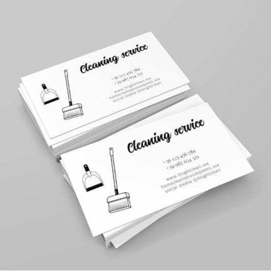 Visitekaartje reinigingsservice