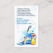 Visitekaartje reinigingsservice (Achterkant)