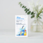 Visitekaartje reinigingsservice (Staand voorkant)