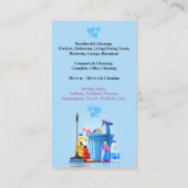 Visitekaartje reinigingsservice (Achterkant)