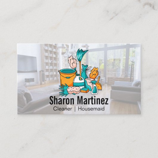 Visitekaartje Reinigingsvaste services (Voorkant)