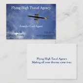 Visitekaartje reisagent (Voorkant / Achterkant)