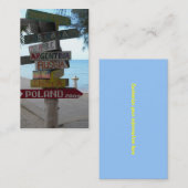 Visitekaartje reisagent (Voorkant / Achterkant)