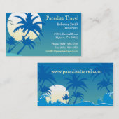 Visitekaartje reisagent (Voorkant / Achterkant)