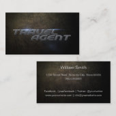 Visitekaartje reisagent (Voorkant / Achterkant)