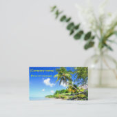 Visitekaartje reisagent (Staand voorkant)