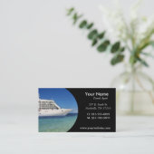 Visitekaartje reisagent, 100 stuks, wit (Staand voorkant)