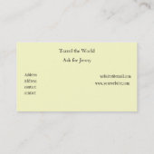 Visitekaartje reisbureau (Achterkant)