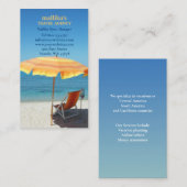 Visitekaartje reisbureau (Voorkant / Achterkant)